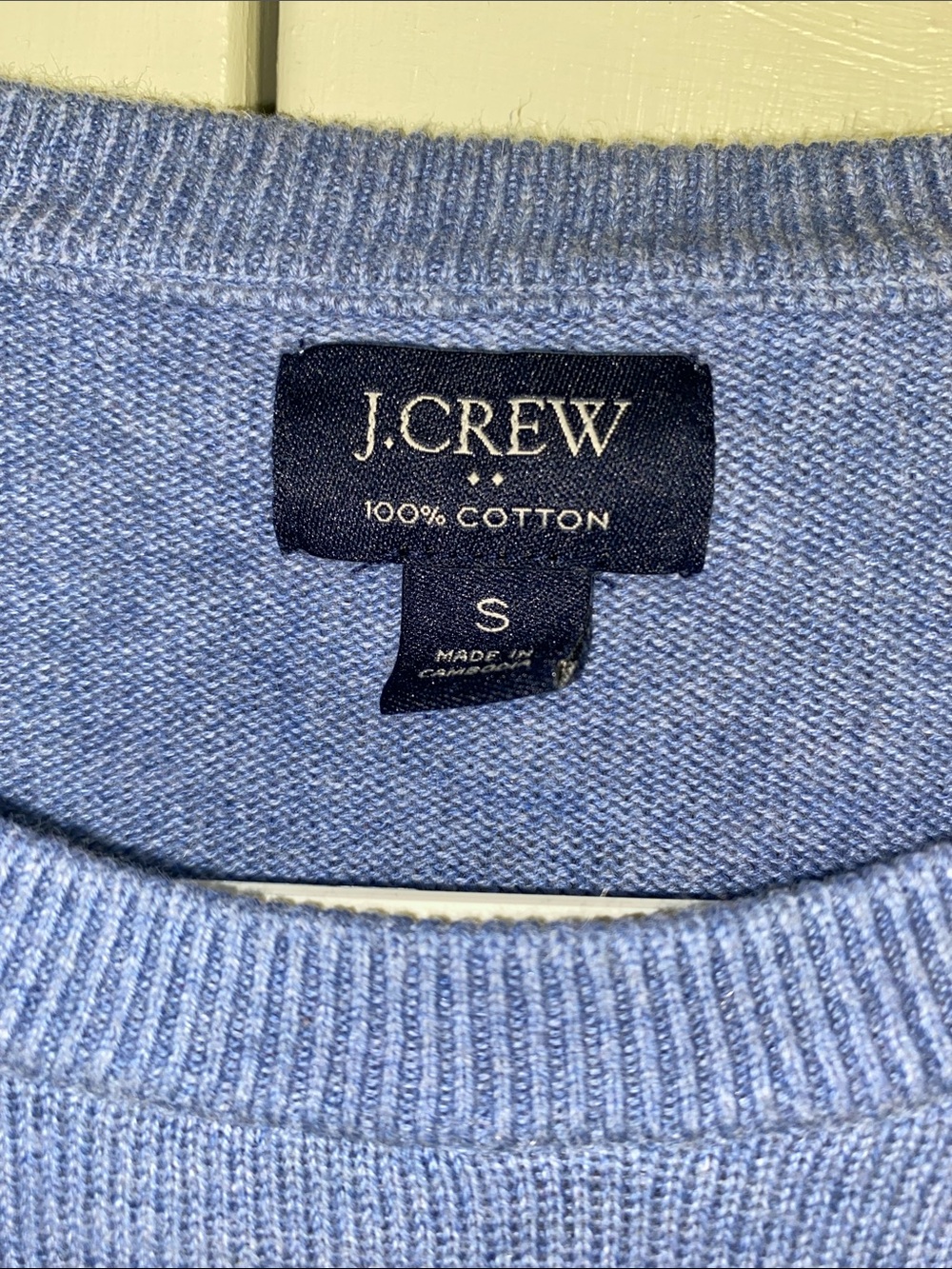 J. Crew • 100% Cotton • Blue • Crewneck Sweater - Picture 2 of 5